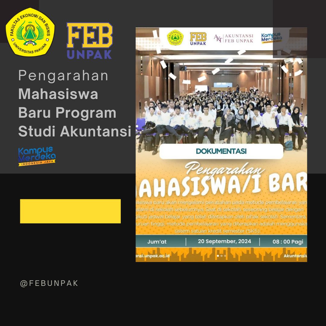 Pengarahan Mahasiswa/I Baru Program Studi Akuntansi